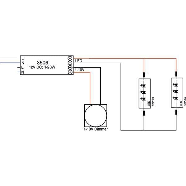 Brumberg 3506 LED-Netzgerät 12V/DC 2-20W, dimmbar