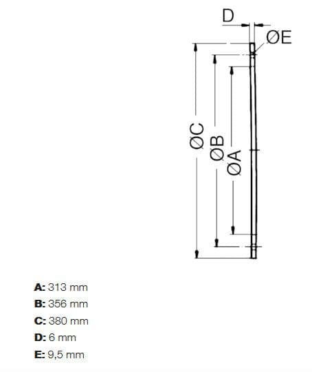 Maico GF 30 Gegenflansch zur Montage von Ventilatoren an Lüftungsleitungen, DN 300