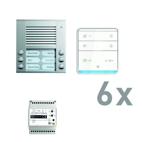 TCS PAAF062/003 Audio-Außenstation, Serie PES mit Freisprecher TASTA Audio 6 WE