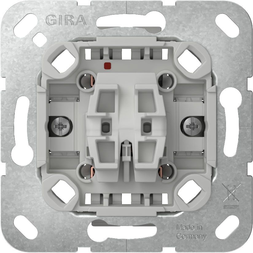 Gira 387600 Wipptaster 10 A 250 V~ Wechsler 1-polig ohne Befestigungskrallen