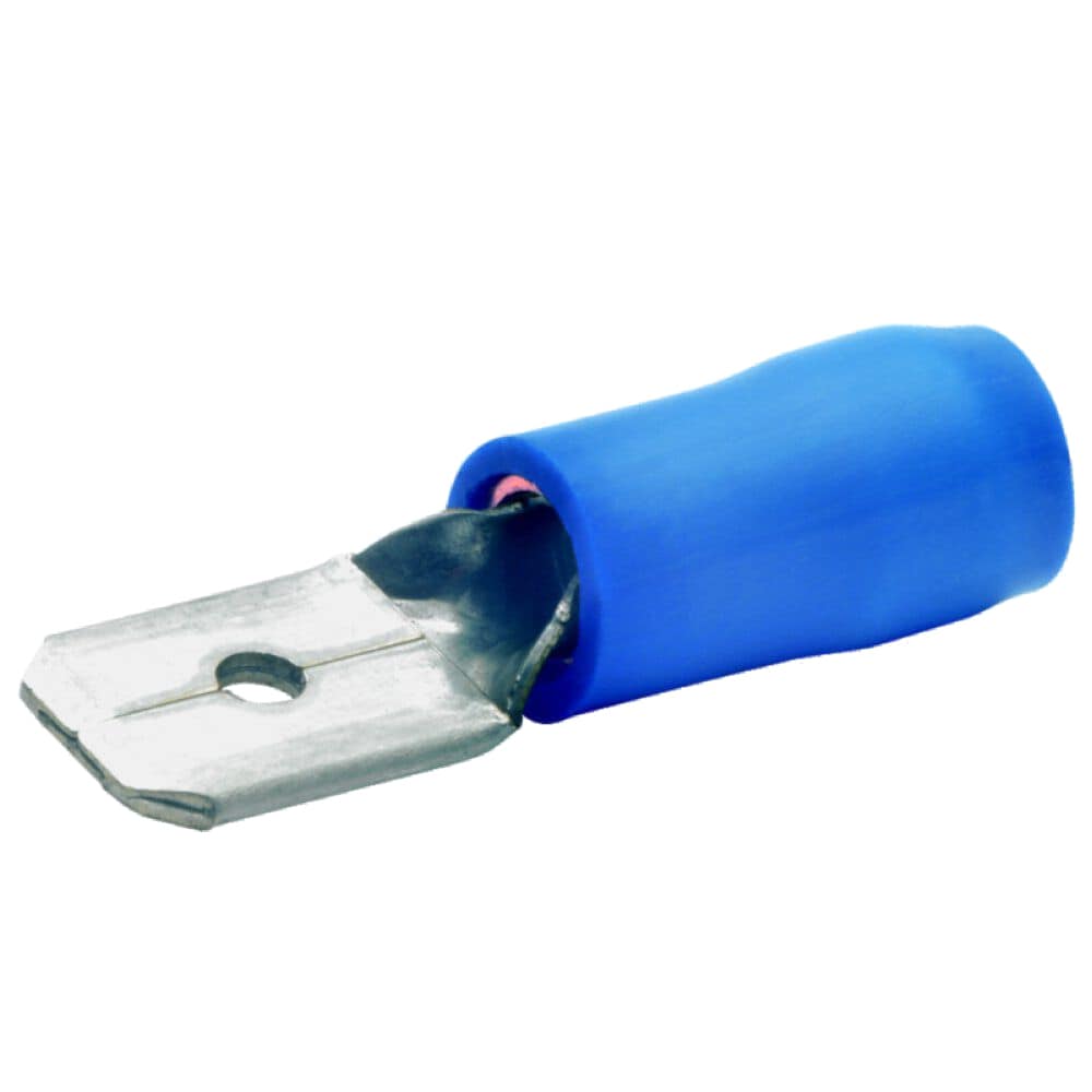 Klauke 830 Flachstecker 1,5-2,5mm², blau