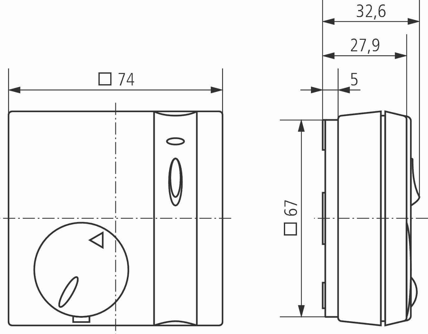 Theben 7140016 RAMSES 714 A Raum-Thermostate, elektronisch mit Fernfühler