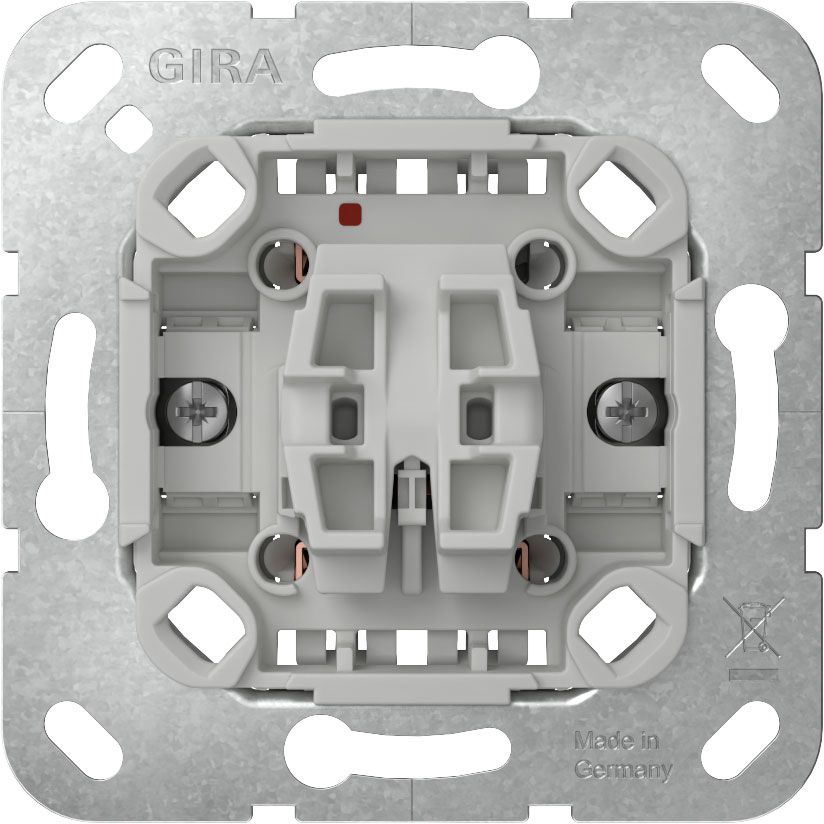 Gira 310600 Wippschalter 10 AX 250 V~ Universal-Aus-Wechselschalter mit Befestigungskrallen