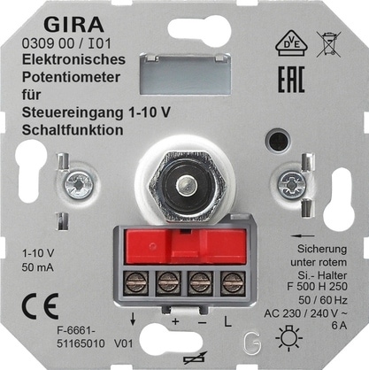 Gira 030900 Elektronisches Potentiometer für Steuereingang 1 – 10 V Schaltfunktion