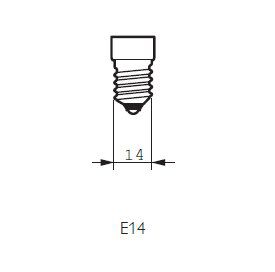 Scharnberg 57481 LED-Tropfenlampe 0,7W/40lm, E27, P45, matter Kunststoffkolben, 45x70mm