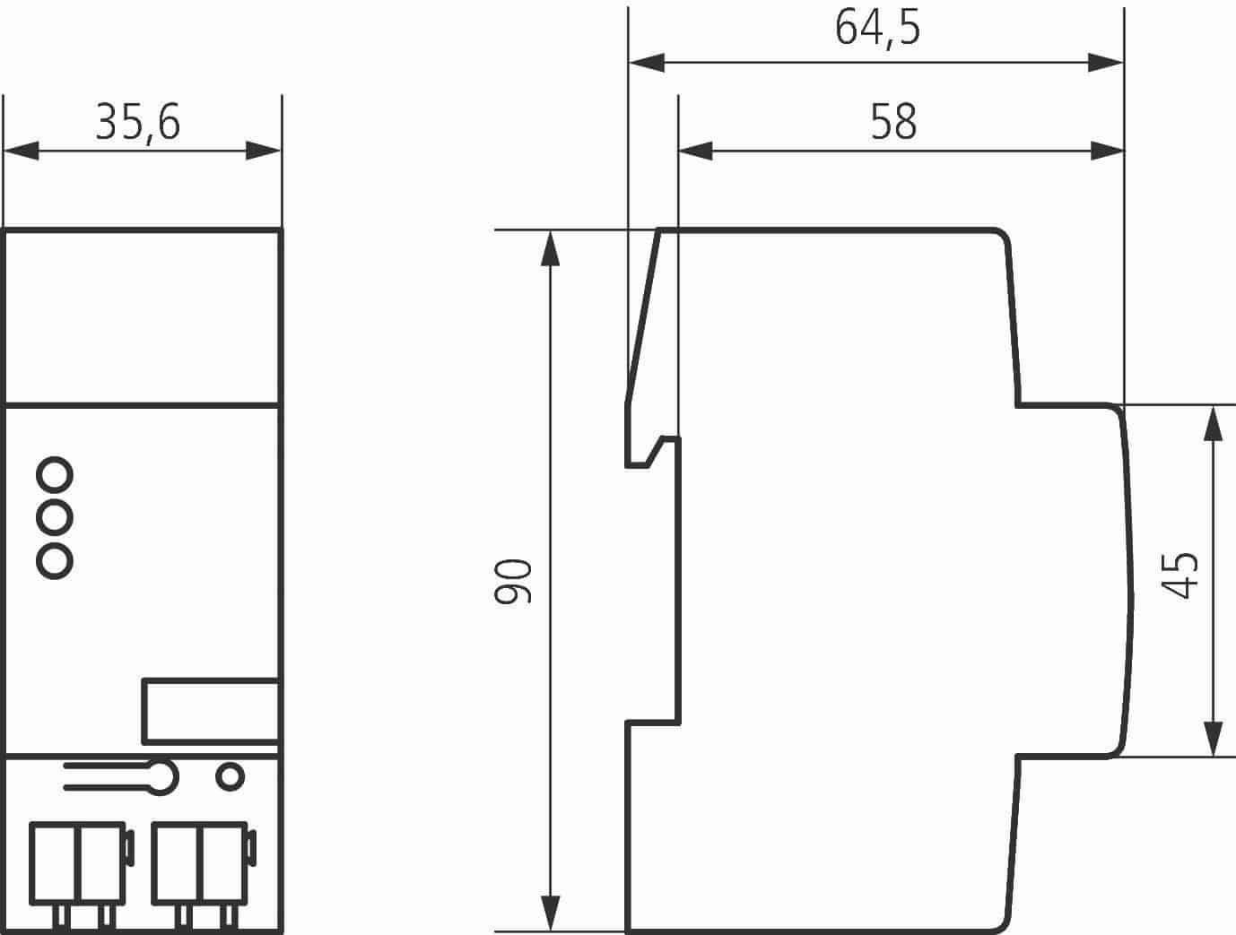 Theben 9070880 Linienkoppler S KNX