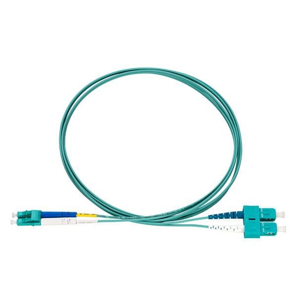 Rutenbeck 228050902 LC-D/SC-D Patchkabel, OM3, aqua, 2m