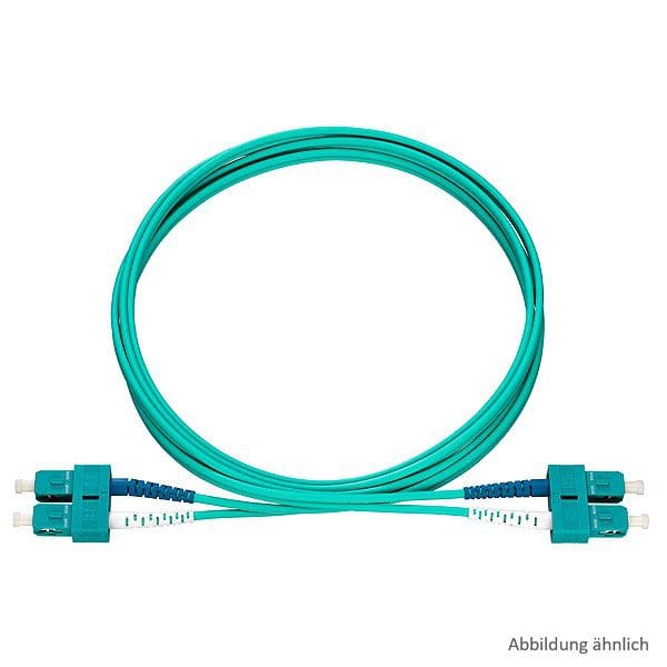 Rutenbeck 228050505 SC-D/SC-D Patchkabel, OM3, aqua, 5m