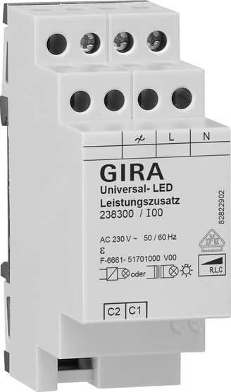 Gira 238300 System 3000 Universal-LED-Leistungszusatz REG