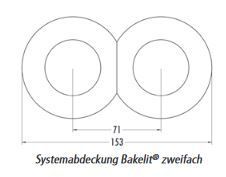 THPG 173092 Systemabdeckung Außenteil Bakelit