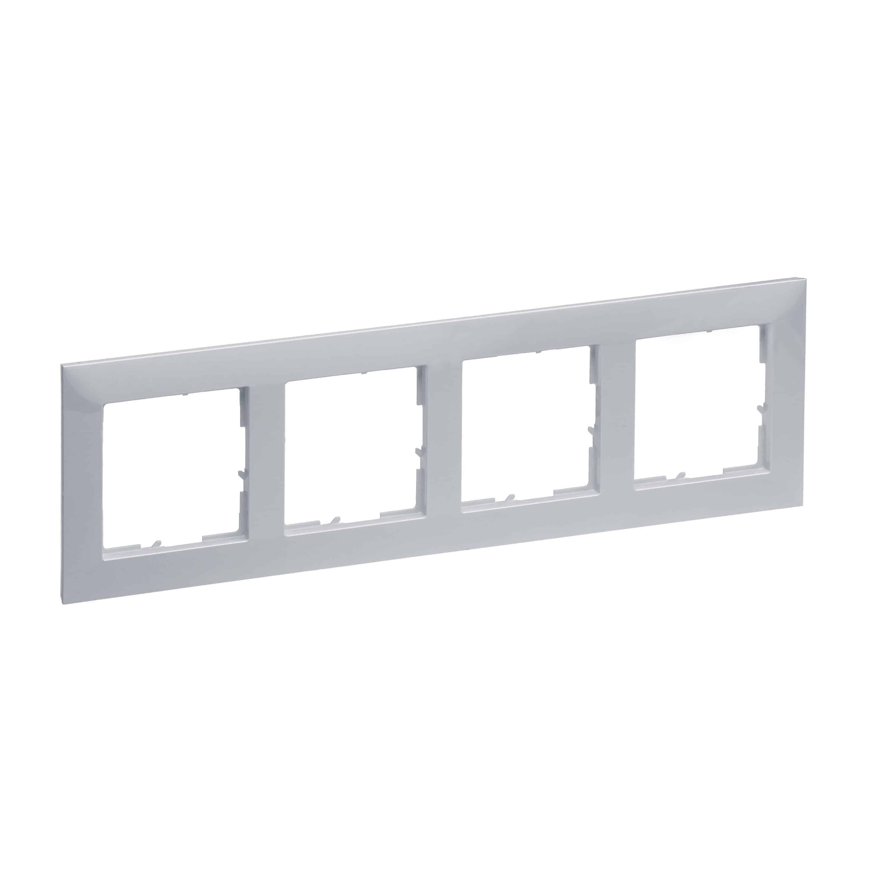 Legrand 765274 SEANO 4-fach Rahmen, aluminium lackiert