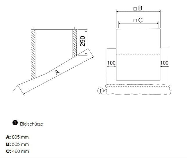 Maico SDS 22 Flachdachsockel zur Montage von Dachventilatoren auf Ziegeldächern, serienmäßige Ausführung bis 30° Dachneigung, DN 225 mm