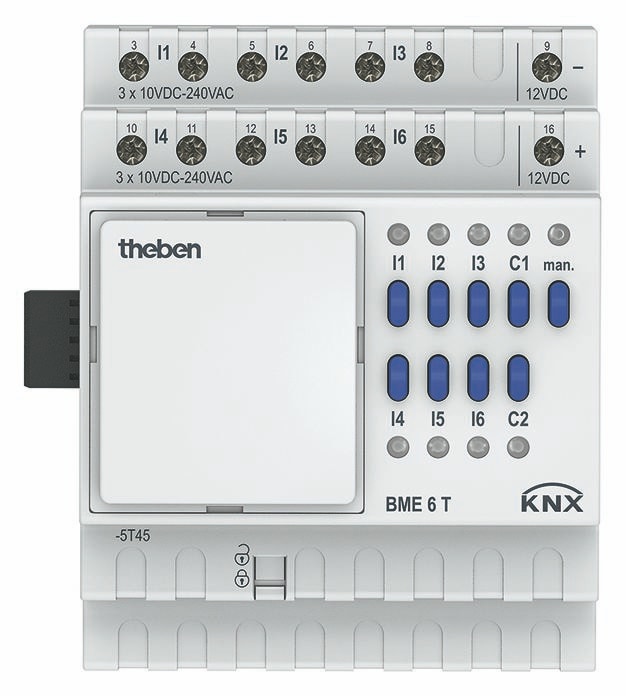 Theben 4930235 BME 6 T KNX Binäreingang 6-fach, Erweiterungsgerät