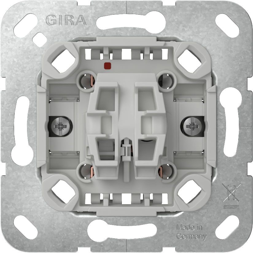 Gira 312600 Tastschalter 10 AX 250 V~ Universal-Aus-Wechselschalter mit Befestigungskrallen