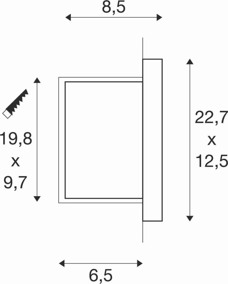 SLV 229062 BRICK DOWNUNDER E14, max 40W, IP44