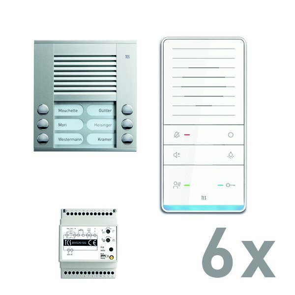 TCS PAAF062/001 Audio-Außenstation, Serie PES mit Freisprecher TASTA Audio Plus 6 WE