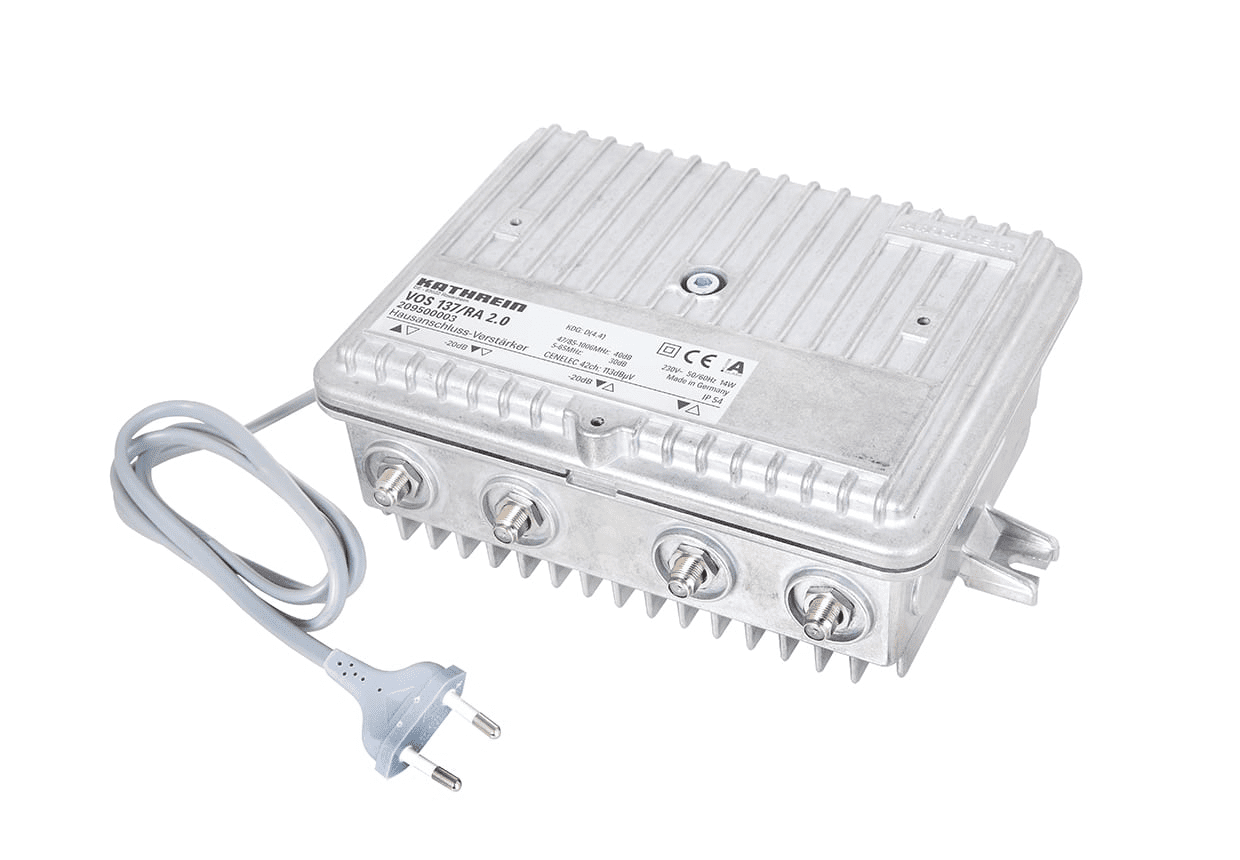 Kathrein VOS 137/RA 2.0 Hausanschluss-Verstärker 47/85-1006 MHz, ortsgespeist