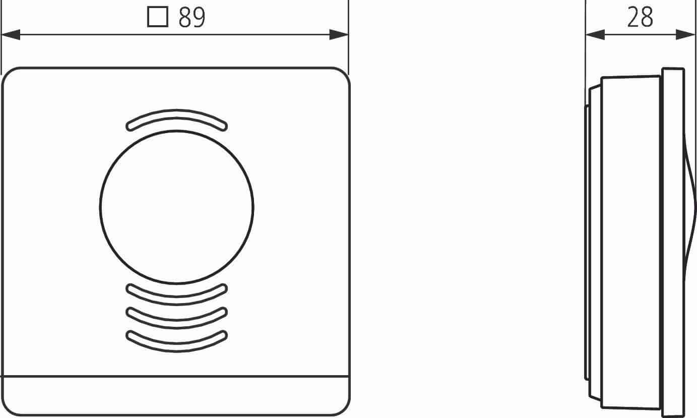 Theben 7160110 AMUN 716 SR Raumluftsensor