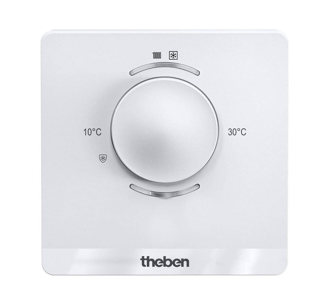 Theben 4800480 LUXORliving R718, Einzelraum-Temperaturregler, Einstellbereich 5 - 30°C, für KNX Smart-Home System LUXORliving