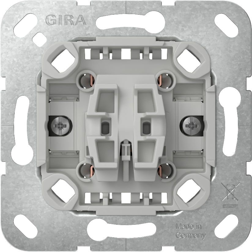 Gira 381700 Wippschalter 10 AX 250 V~ Kreuzschalter ohne Befestigungskrallen