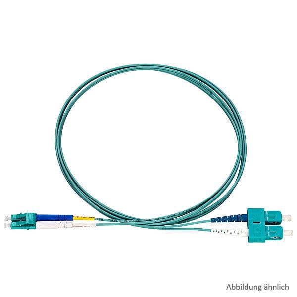 Rutenbeck 228050905 LC-D/SC-D Patchkabel, OM3, aqua, 5m