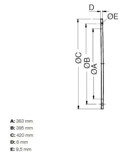 Maico GF 35 Gegenflansch zur Montage von Ventilatoren an Lüftungsleitungen, DN 350