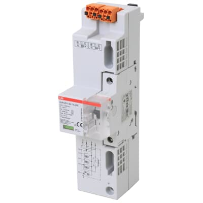 ABB OVR ZP+ 3N 7.5-255 MCB6 Kombi-Ableiter Typ 1+2+3 mit Funktionsanzeige, (TT)TN-S, 230/400 V, 7.5 kA, 4-polig