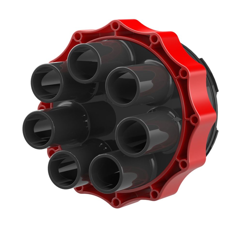 Hauff 3030300083 Systemdeckel zur Kabelabdichtung mit Warmschrumpftechnik HSI150 D7x33 WS