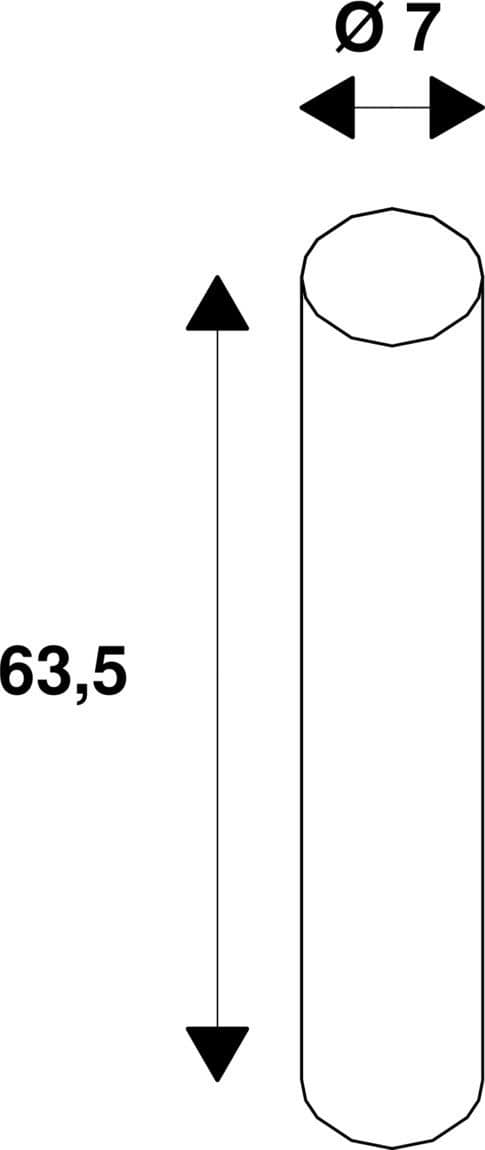 SLV  145720 EUTRAC Pendelabhängung 60 cm, starr, schwarz