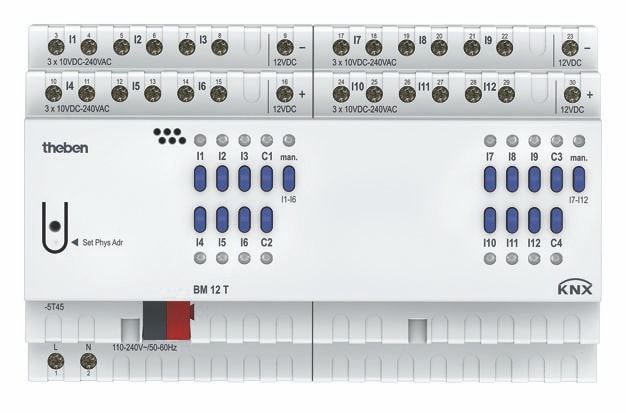 Theben 4940235 BM 12 T KNX Binäreingang 12-fach