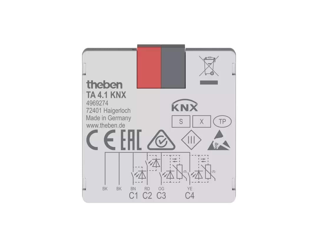 Theben 4969274 TA 4.1 KNX Tasterschnittstelle Binäreingang 4-fach