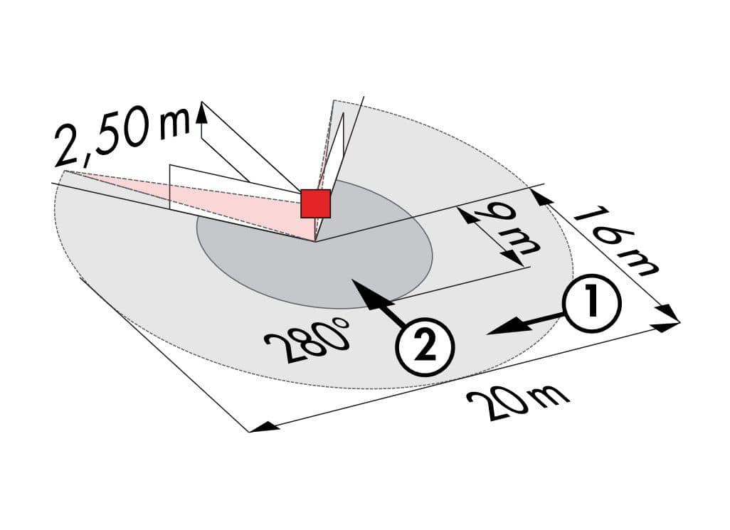 B.E.G. 91008 LC-plus 280 Bewegungsmelder 280°