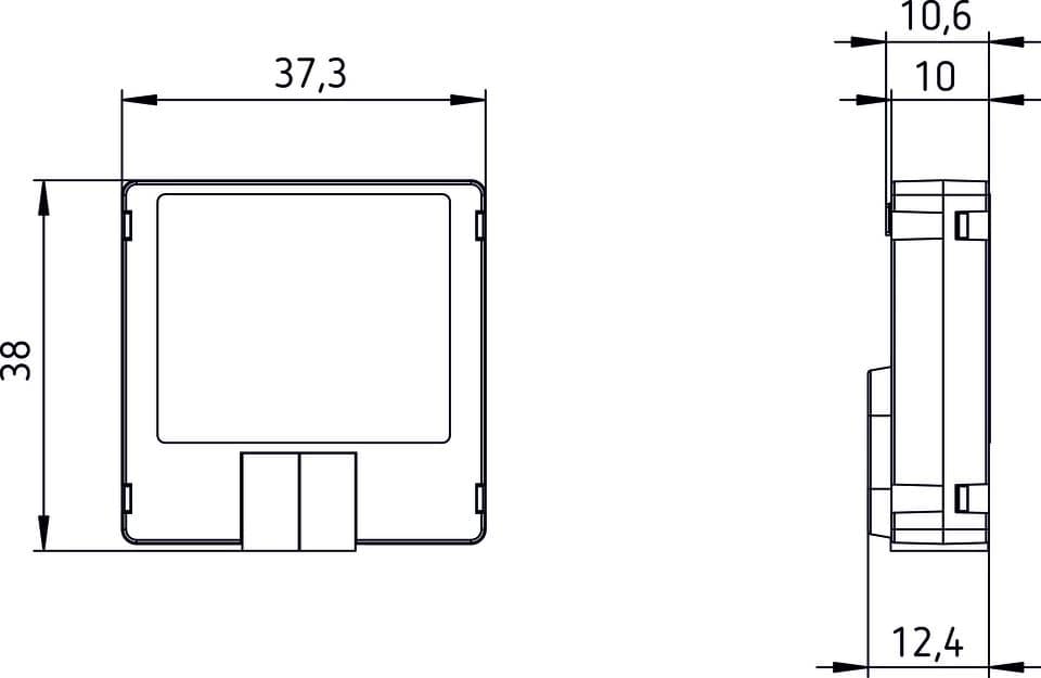 Theben 4969274 TA 4.1 KNX Tasterschnittstelle Binäreingang 4-fach