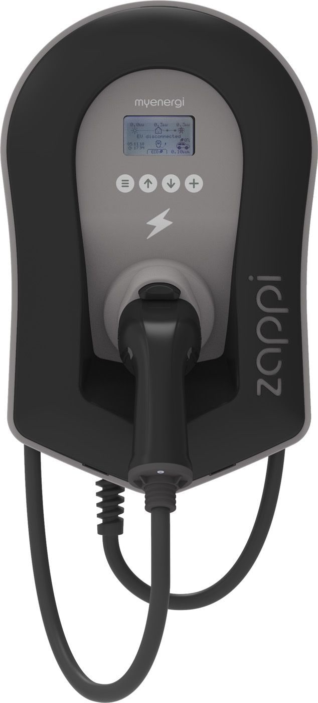 myenergi ZAPPI-2H22TB-T Wallbox 22 kW (3-phasig), WLAN, festes Ladekabel, mit integriertem Hub