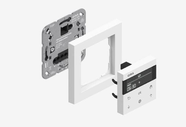 Gira 5366005 System 3000 Jalousie- und Schaltuhr Display System 55 Schwarz matt