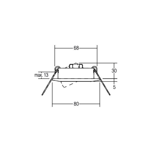 Brumberg 3093.07  Einbau-Lautsprecher, 20 Ohm, 3 Watt