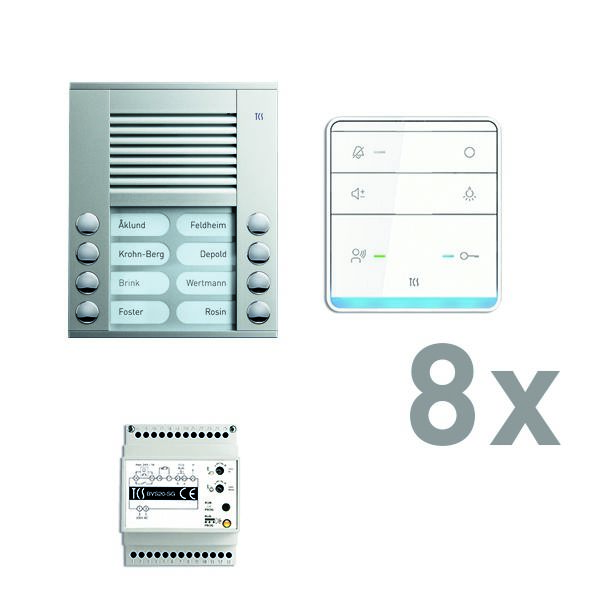 TCS PAAF082/003 Audio-Außenstation, Serie PES mit Freisprecher TASTA Audio 8 WE