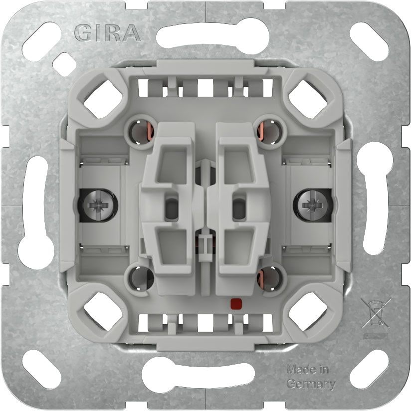 Gira 310500 Wippschalter 10 AX 250 V~ Serienschalter mit Befestigungskrallen