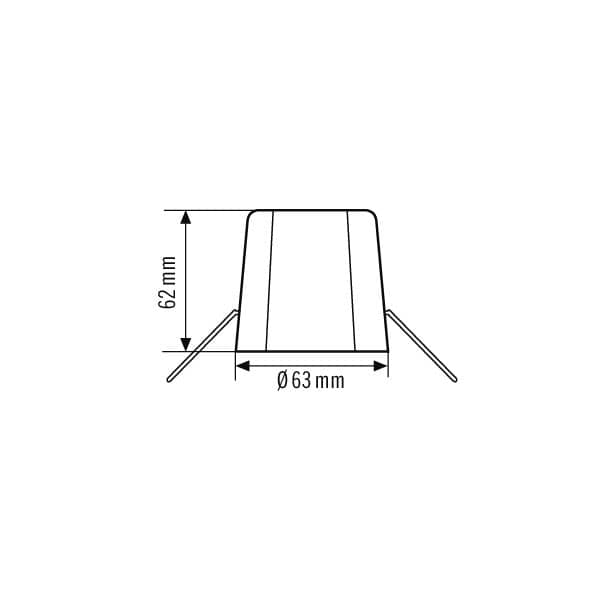 ESYLUX EP10425929 Deckeneinbau-Set-C ws E