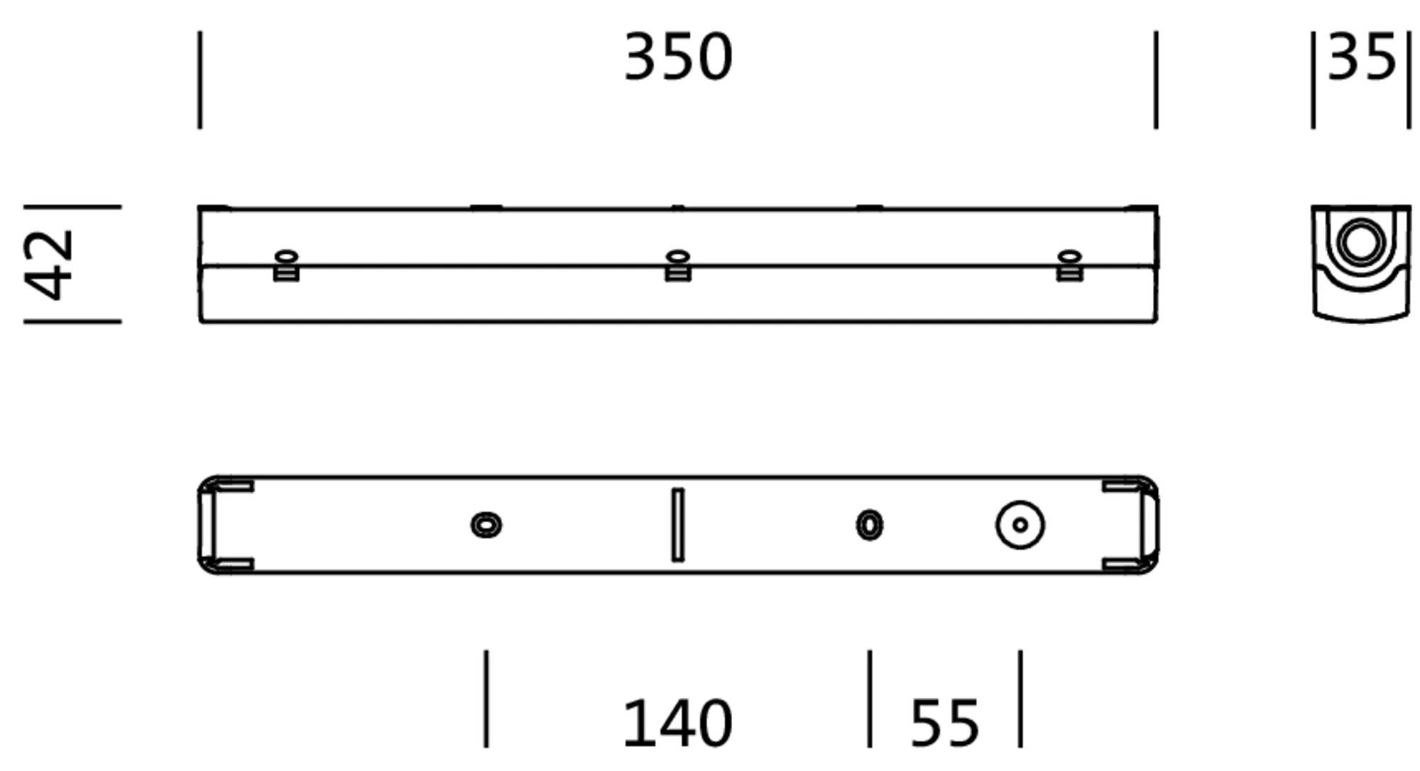 Siteco 51FC207A410AS POWERBRIK® SLIM LED Feuchtraum-Kompaktleuchten 350mm, 6,5W, 900lm