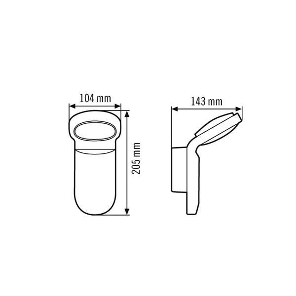 ESYLUX EL10710001 LED-Strahler 14W OL 100 ws