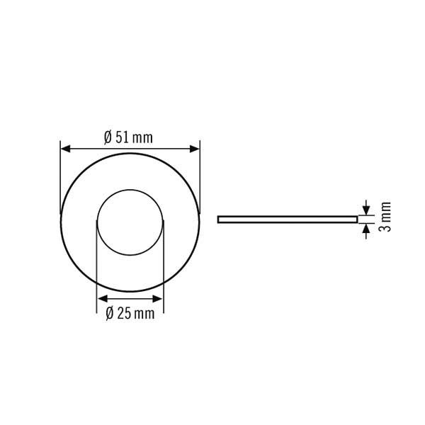 Esylux EP10426391 Spot-Adapter 51/25