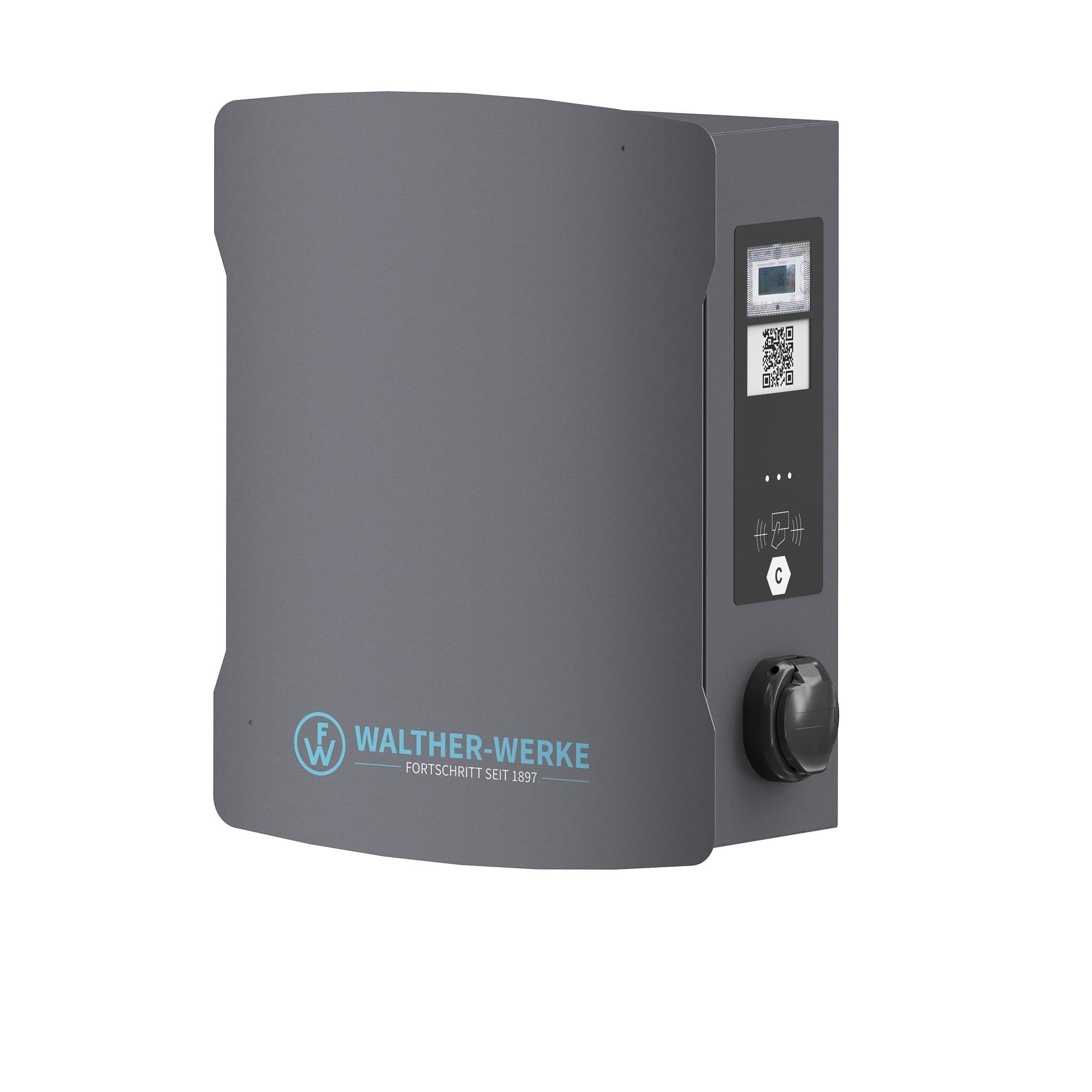 Walther Werke 98603210E Wallbox smartEVO duo+ mit 2 Ladedosen max. 22kW, eichrechtskonform,PLC ISO 15118 und EEBUS