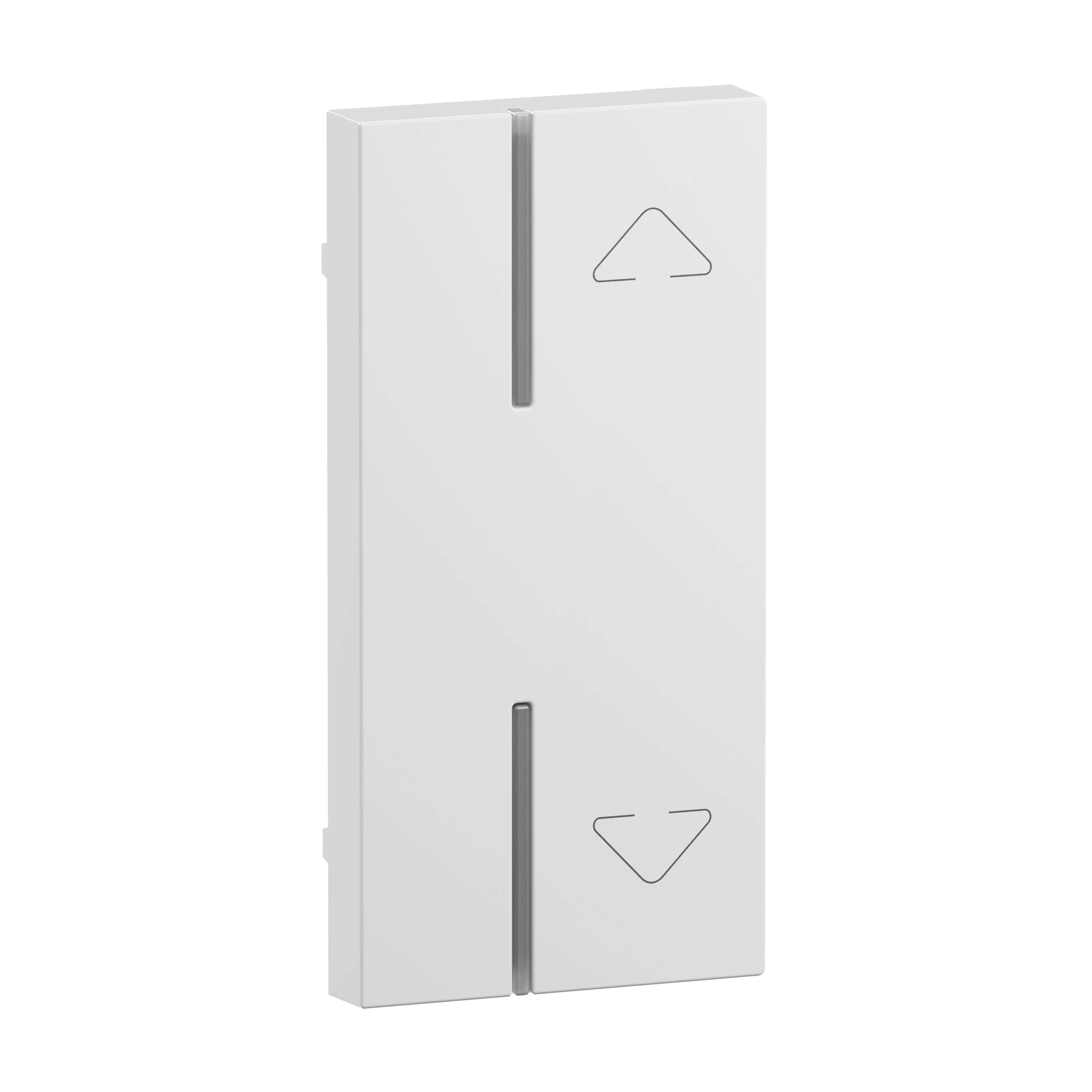 Legrand 765620 SEANO 1-modulige Tastenabdeckung für MyHome-Tastsensor oder Unterputz-Aktor mit Symbol "Auf/Ab", Ultraweiß