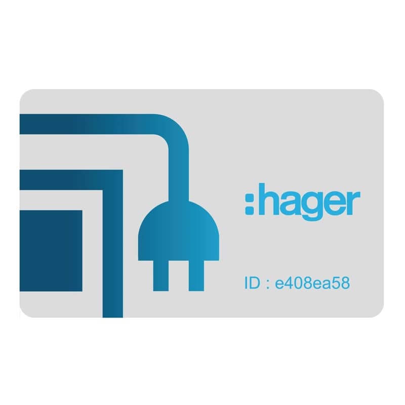 Hager XEVA410 Zubehör Set 3 RFID Karten für Administrator, für witty