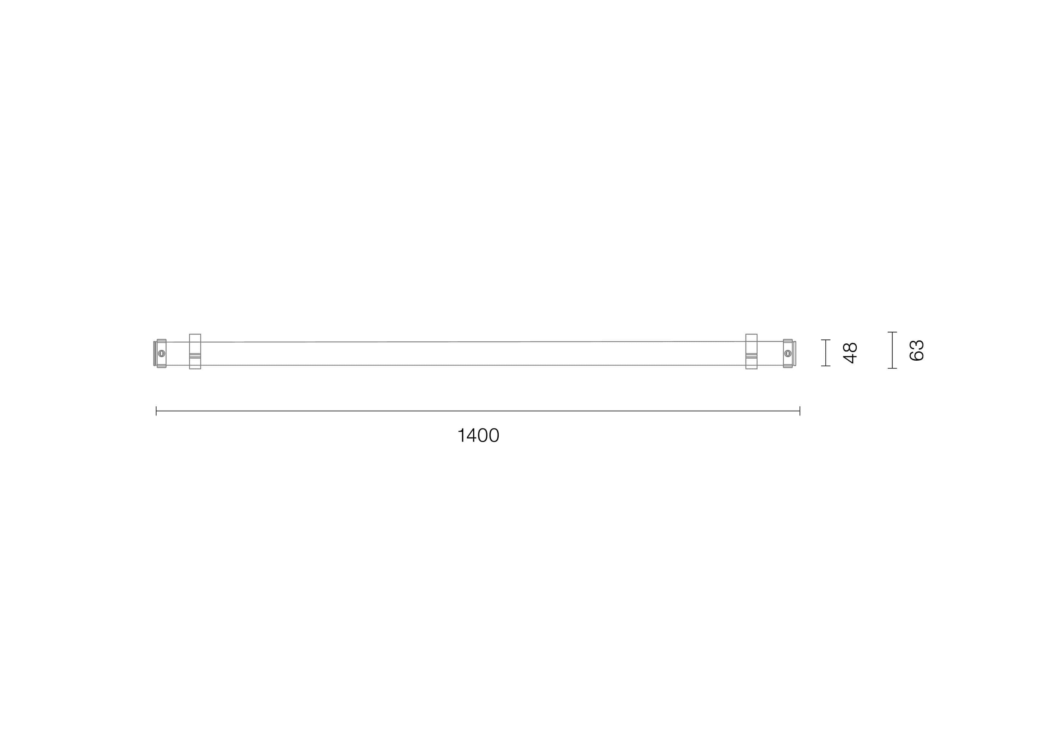 lichtline 829702290042 Montageclip aus Edelstahl für LED-Feuchtraumleuchte TUBOLA/7PROOF (2er-Set)