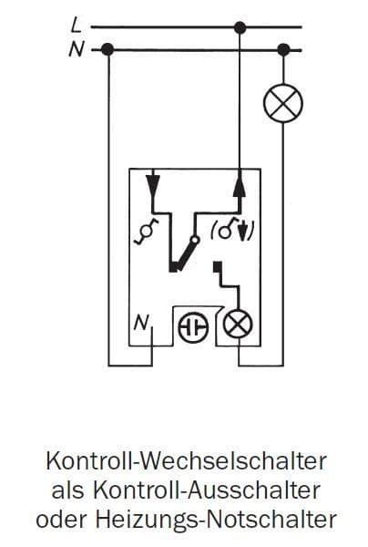 Merten MEG3106-8029 Kontrollschalter Aus/Wechsel, Aufputz IP44