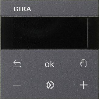 Gira 539328 System 3000 Raumtemperaturregler Display System 55 Anthrazit