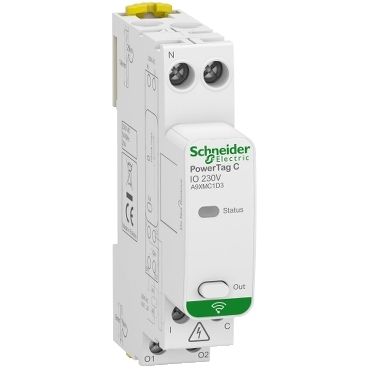 Schneider Electric A9XMC1D3 PowerTag C IO 230V, Funkübertragung an Wiser IP / PowerTag Link