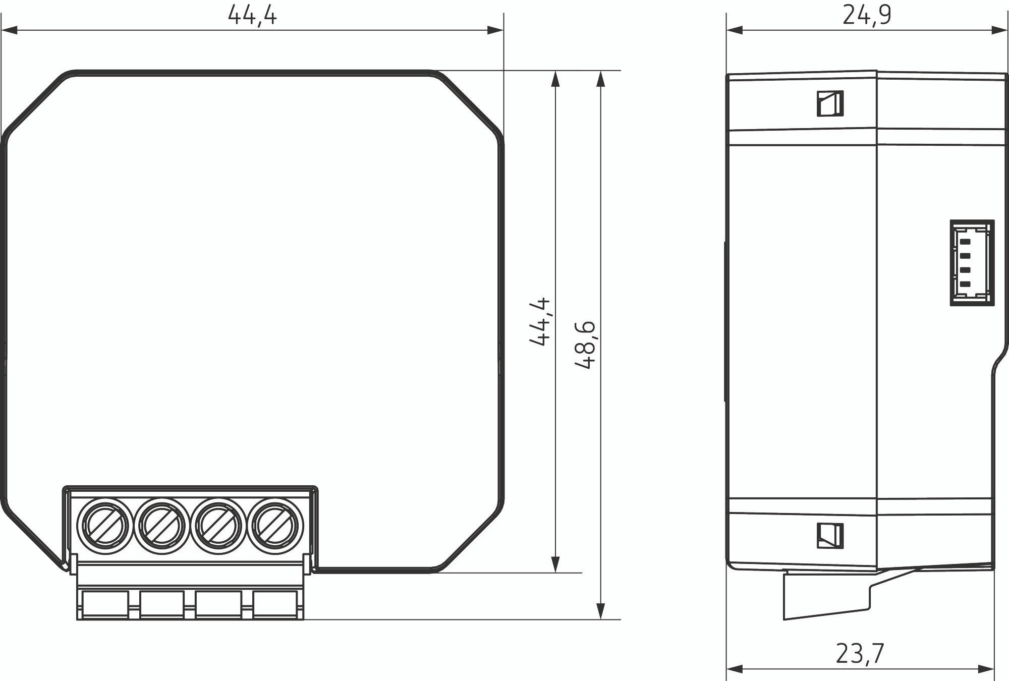 Theben 4941641 HU 1 S RF KNX 1-fach Funk-Heizungsaktor UP, KNX Data Secure